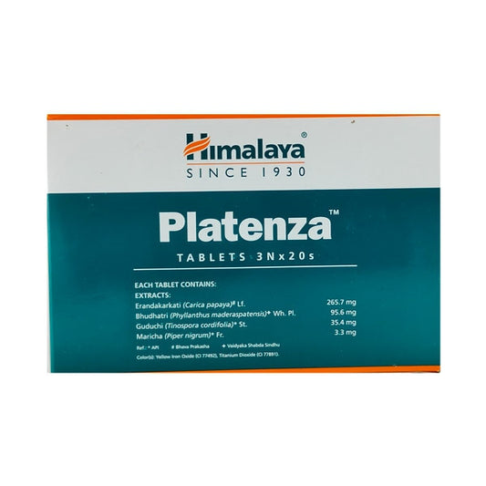 Himalaya Platenza Tablets (Pack of 3 x 20) – Ayurvedic Immunity & Wellness Supplement | Indiaista