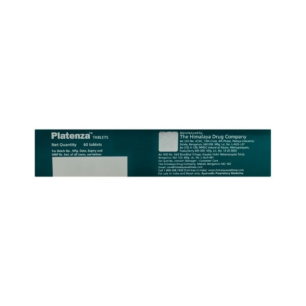 Himalaya Platenza Tablets (Pack of 3 x 20) – Ayurvedic Immunity & Wellness Supplement | Indiaista