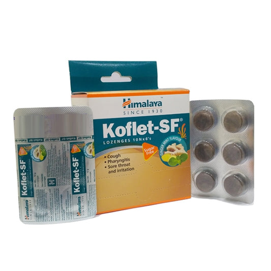 Himalaya Koflet-SF Lozenges – Sugar-Free Throat Relief in Ginger Mint Flavour | Indiaista