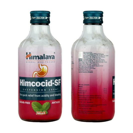 Himalaya Himcocid-SF Suspension – Mint Flavour (200ml) | Ayurvedic Relief for Acidity & Heartburn