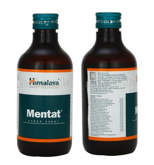 Himalaya Mentat Syrup 200ml – Ayurvedic Brain Tonic for Memory, Focus & Mental Wellness | Indiaista