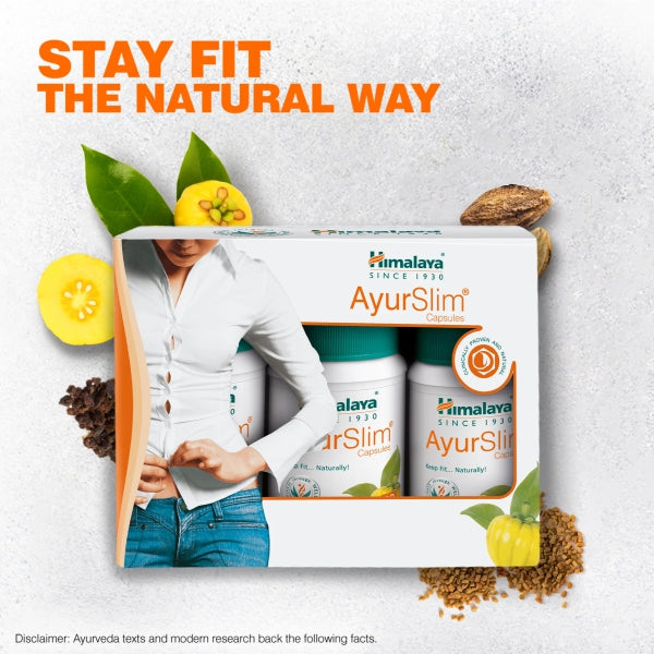 Himalaya AyurSlim Capsules (Pack of 3 x 60) – Ayurvedic Weight Management Supplement | Indiaista