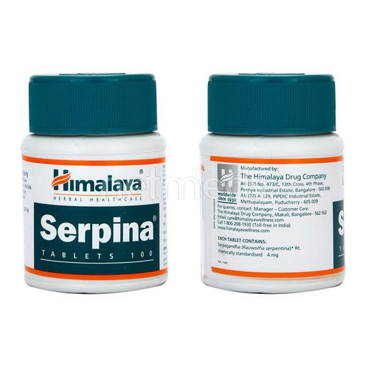 Himalaya Serpina Tablets (100) – Ayurvedic Remedy for Hypertension & Anxiety | Indiaista