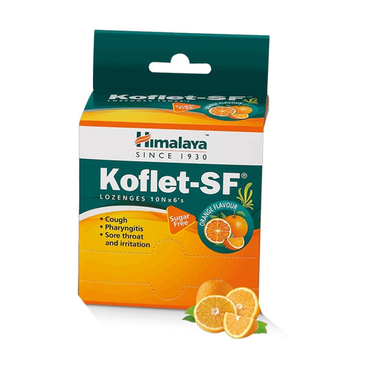 Himalaya Koflet-SF Lozenges Orange – Sugar-Free Cough & Throat Relief | 6's Pack