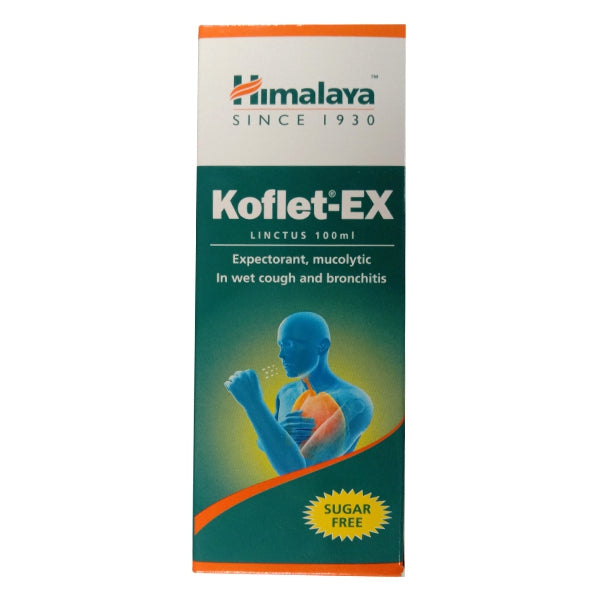 Himalaya Koflet-Ex Linctus 100ml – Herbal Cough Syrup for Cold & Sore Throat Relief | Indiaista