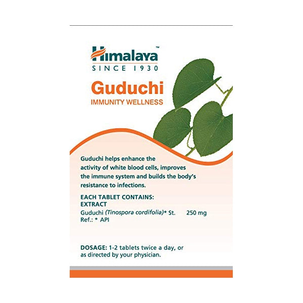 Himalaya Wellness Guduchi Tablets 60's | Boost Immunity & Fight Infections with Ayurvedic Herb