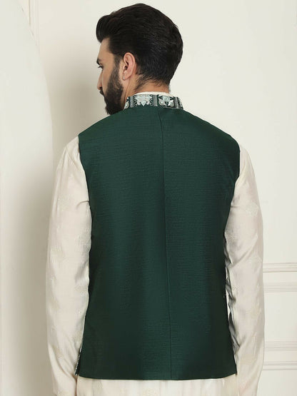 Men’s Premium Embroidered Nehru Jacket – Traditional Elegance