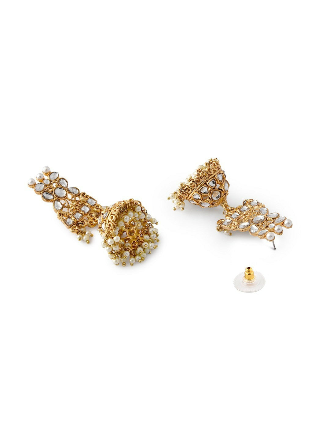 Buy Women’s Gold-Plated Kundan & Beaded Jadau Jewellery Set | Indiaista