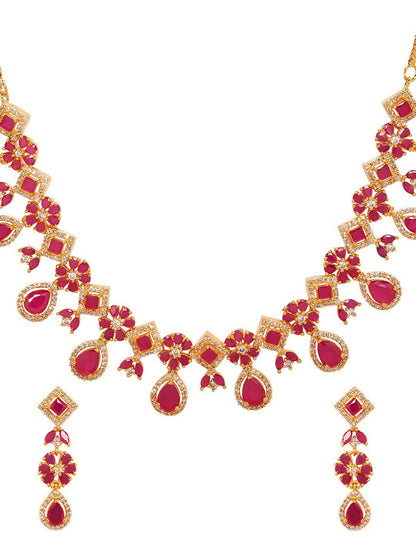 Buy Women’s Gold-Plated Emerald Stone Jewellery Set | Indiaista