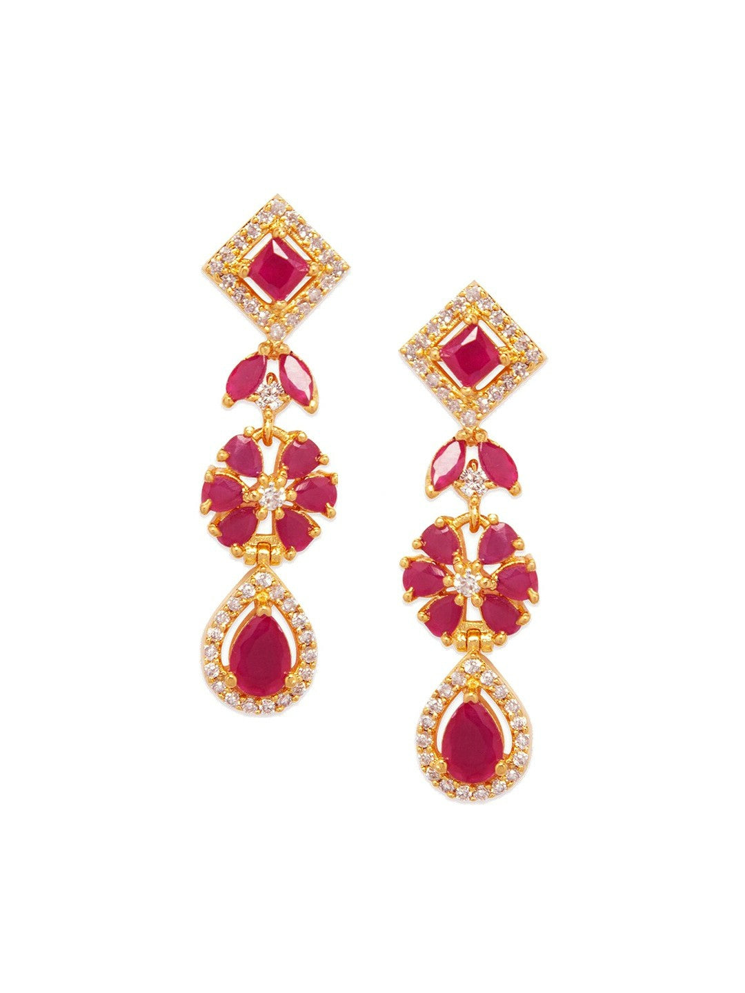 Buy Women’s Gold-Plated Emerald Stone Jewellery Set | Indiaista