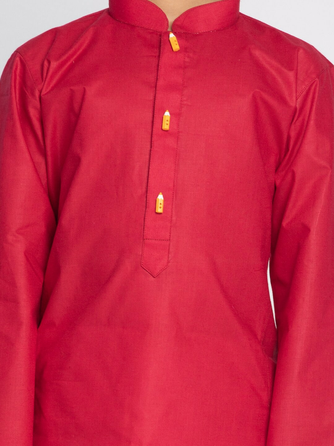 Boys' Maroon & White Kurta Pyjama Set – Ethnic Wear for Weddings & Festivals