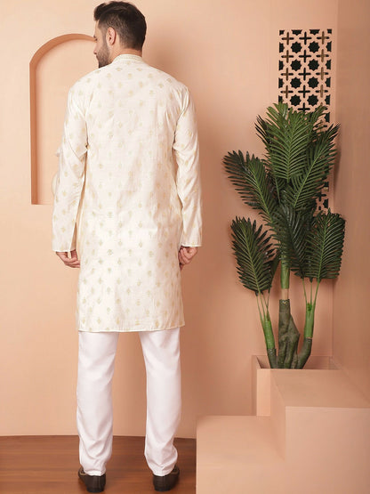 Buy Floral Printed Regular Kurta with Pyjamas for Men - Indiaista