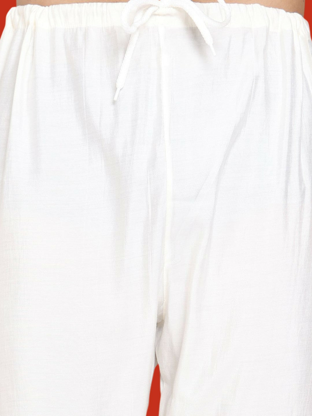 Men’s Floral Embroidered Chikankari Kurta with Pyjamas – Festive Wear