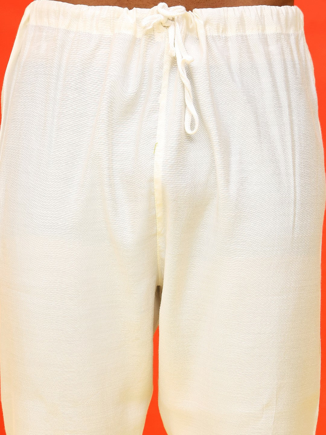 Men’s Pure Cotton Kurta with Sequinned Embroidery and Pyjamas – Subtle Festive Charm