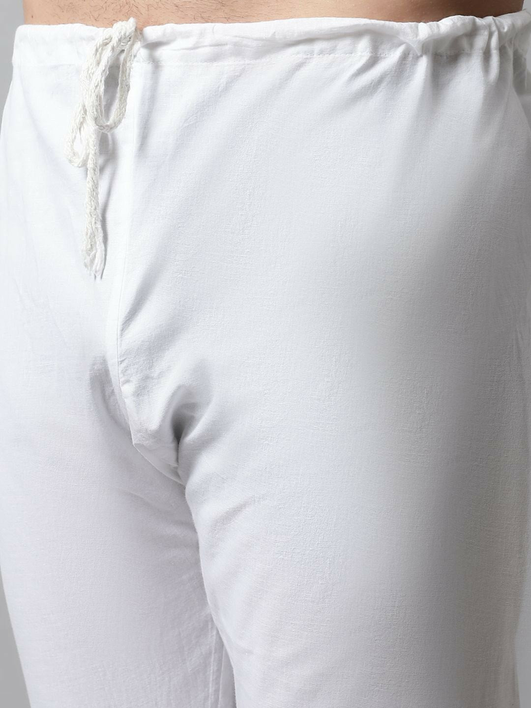 Men’s Embroidered Chikankari Cotton Kurta with Churidar – Ethnic Classic