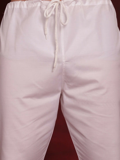 Men’s Festive Embroidered Kurta Set with Subtle Sequin Detailing