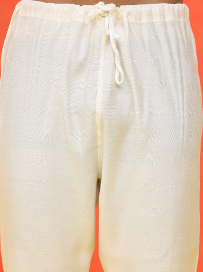 Men’s Pure Cotton Chikankari Embroidered Kurta with Pyjamas – Timeless Heritage Look