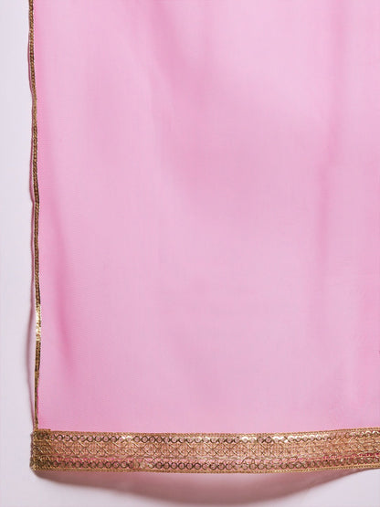 Buy Magenta & Gold-Toned Girls Printed Lehenga Choli with Dupatta – Indiaista