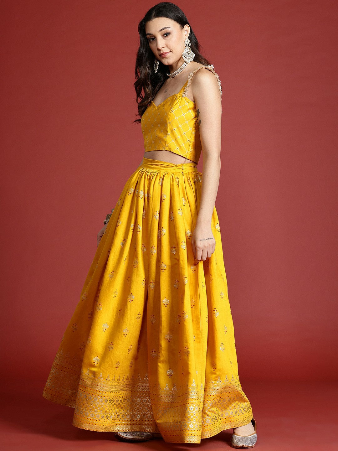 Yellow Bollywood Bridal Lehenga Choli for Women – Indian Pakistani Wedding & Bridesmaid Outfit | Indiaista