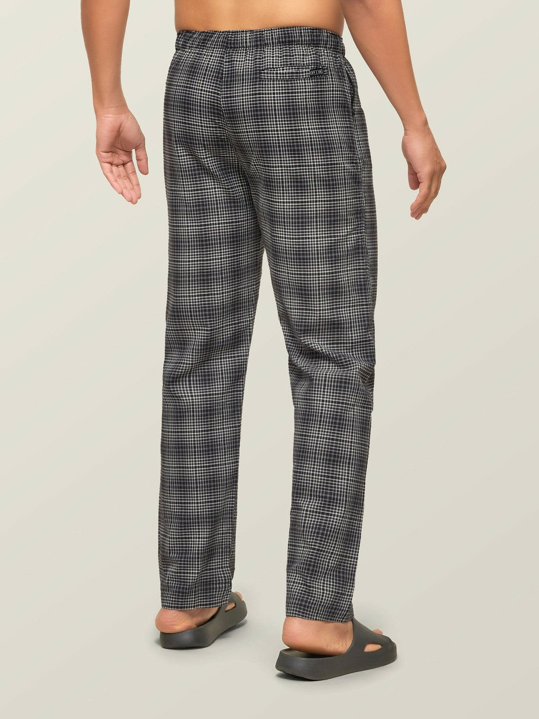 Men Super Combed Cotton Checkmate Lounge Pants - Comfortable & Breathable Regular-Fit Pyjamas | Indiaista