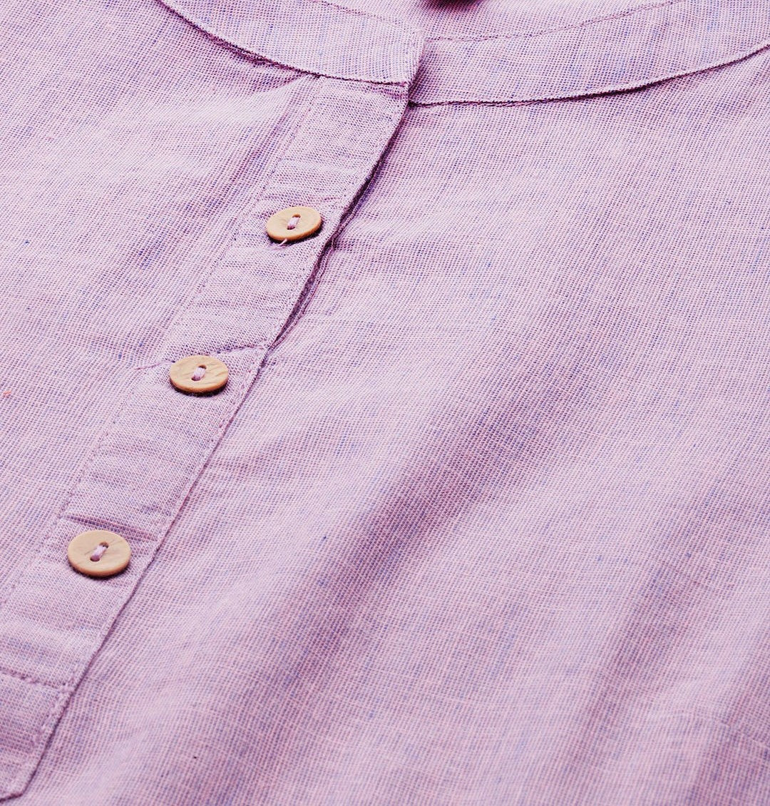 Women Purple Pure Cotton Straight Kurta