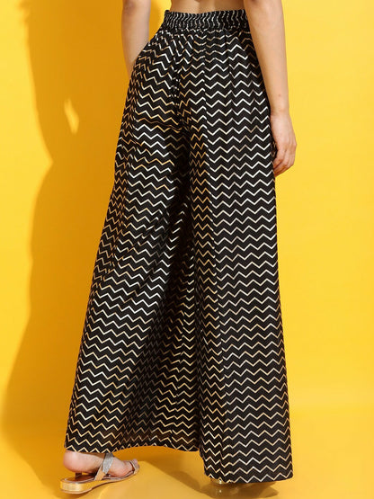 Black Bohemian Harem Pants – Ethnic Motif Peasant & Gypsy Style Palazzos | Indiaista