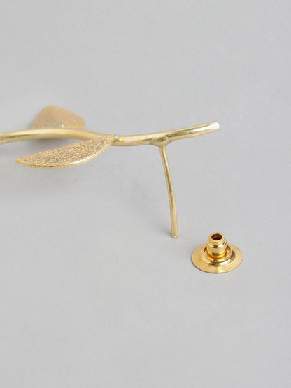 Gold-Plated Pink Beaded Drop Earrings