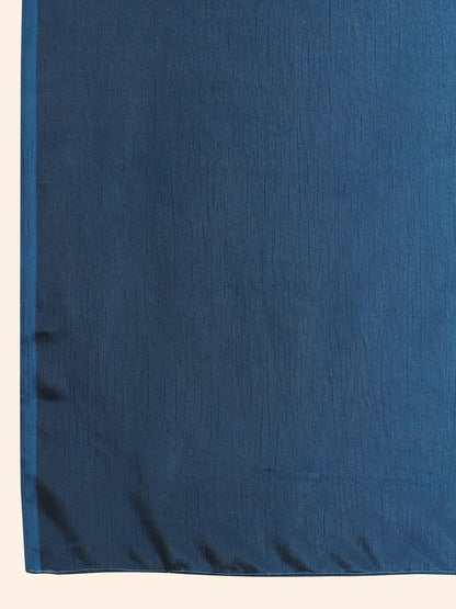 Buy Blue & Navy Blue Ombre Dyed Saree Online – Poly Chiffon Ready to Wear