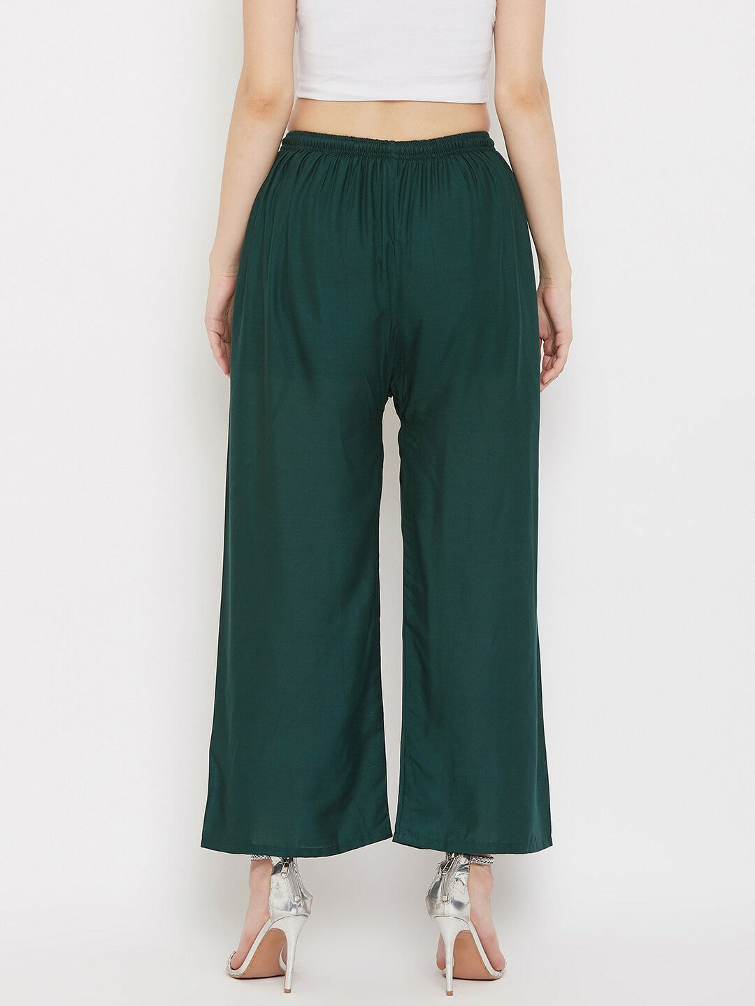 Green Boho Harem Pants for Women – Peasant, Gypsy, Bohemian Palazzo | Indiaista