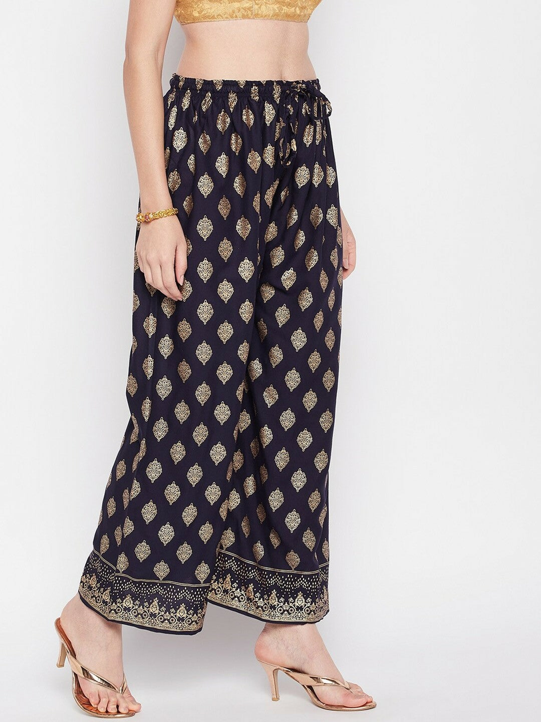 Women's Bohemian Ethnic Printed Harem Pants – Boho Gypsy Peasant Style Palazzos | Indiaista