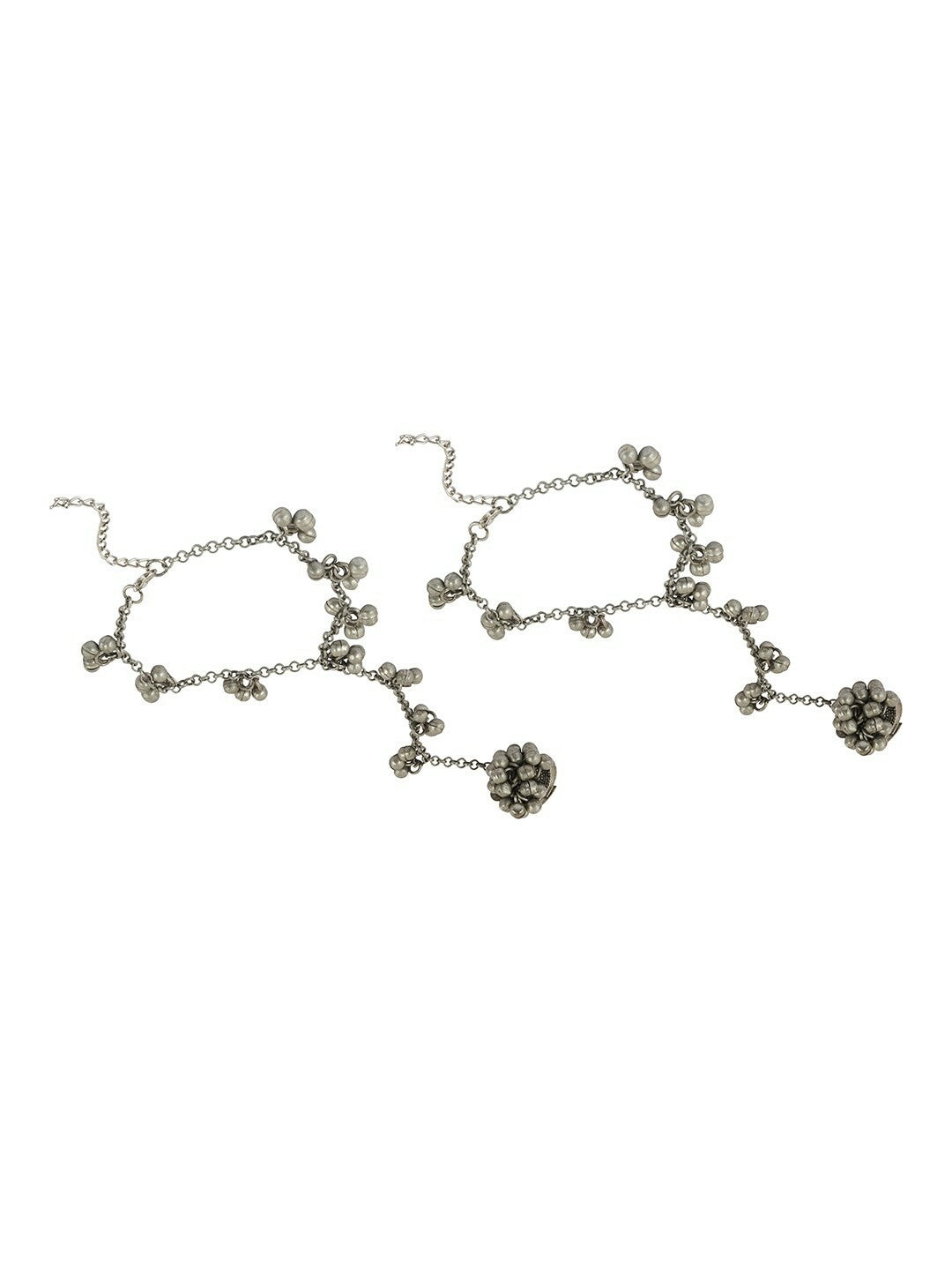 Ghungroo Alloy Oxidized Anklets – Traditional Indian Payal for Women & Girls