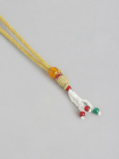 Silver Plated Grey Kundan Necklace Set with Earrings