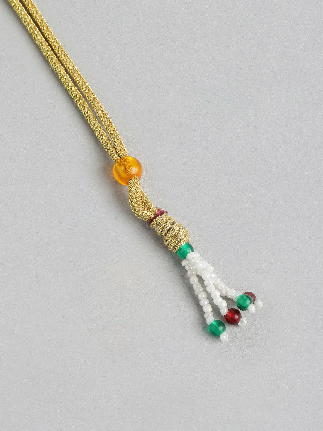 Gold Plated Quartz Beaded Layered Necklace & Earrings Set