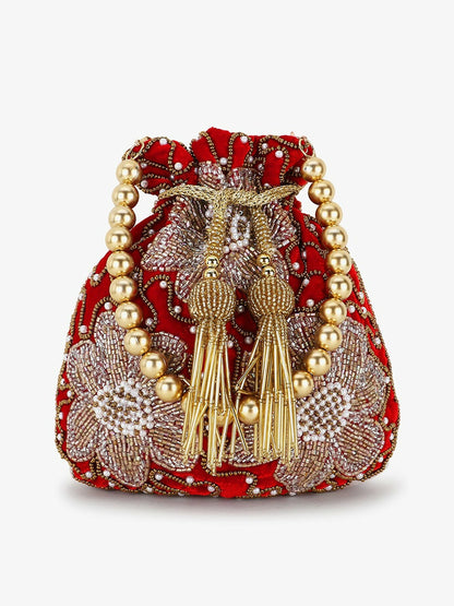 Buy Women’s Red Clutches & Potli Bags Online – Stylish & Elegant | Indiaista